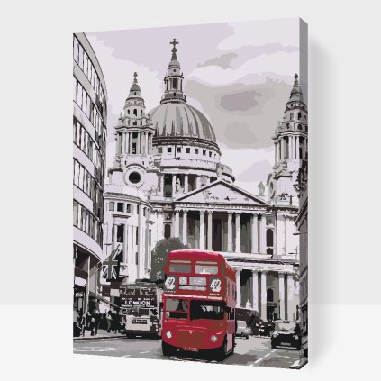 Pintura por números - Autobús de Londres