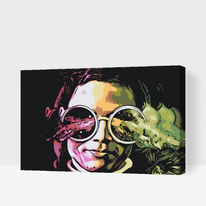 Pintura por números - Mirada de loco