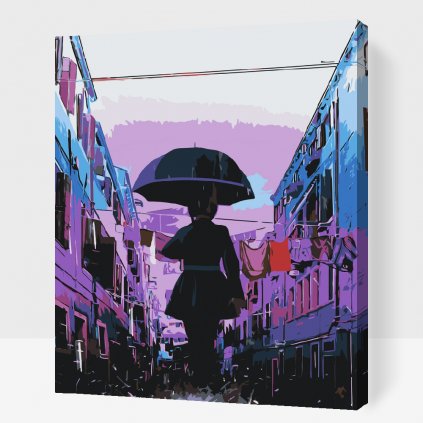 Pintura por números - Lluvia en la tarde