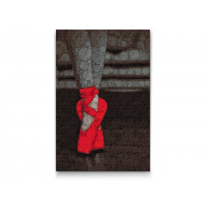Pintura de diamante - Zapatillas de ballet rojas