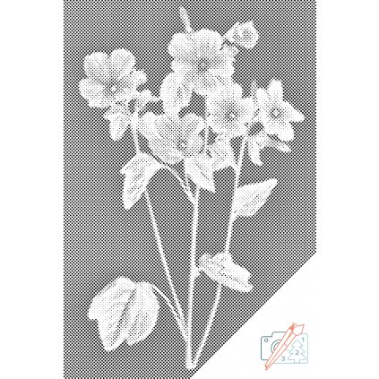 Puntillismo – Flores vintage