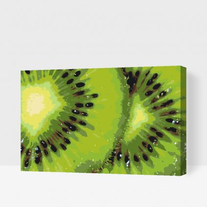 Pintura por números - Fondo de kiwis