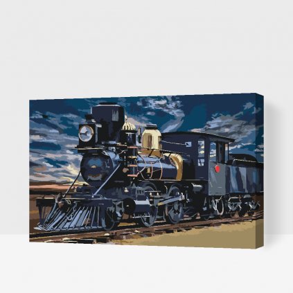 Pintura por números - Locomotora de carbón