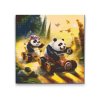 Pintura de diamante - Carrera de pandas