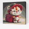 Pintura por números - Tigre adorable y su mochila