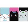 Pintura de diamante - Tres gatitos juguetones (juego de 3 piezas)