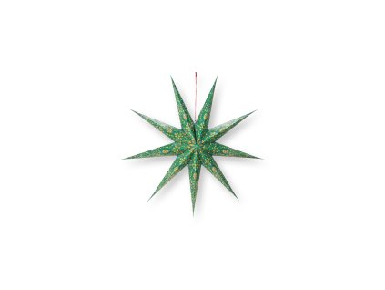 Pip Studio vánoční papírová hvězda 110 cm, tmavě zelená