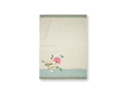 bavlněná utěrka Pip Studio Blushing Birds Khaki