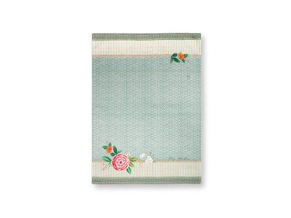 Bavlněná utěrka Pip Studio Blushing Birds modrá