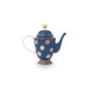 Pip Studio Dot Delight čajová konvice 1,25l,tmavě modrá -zlatá