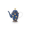 Pip Studio Dot Delight čajová konvice 1,25l,tmavě modrá -zlatá
