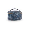 Pip Studio Cleo Quilted Daisy Dreams kosmetický kufr, modrý