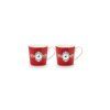 Pip Studio Love Birds Medalion sada 2 ks hrnků 165ml, červená
