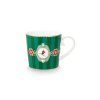 Pip Studio Love Birds Medalion Stripes sada 2 ks hrnků 165ml, zelená