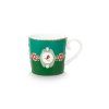 Pip Studio Love Birds Medalion sada 2 ks hrnků 165ml, zelená
