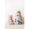 Pip Studio Royal Multi sada 2 ks espresso šálků s podšálky 100ml, růžová