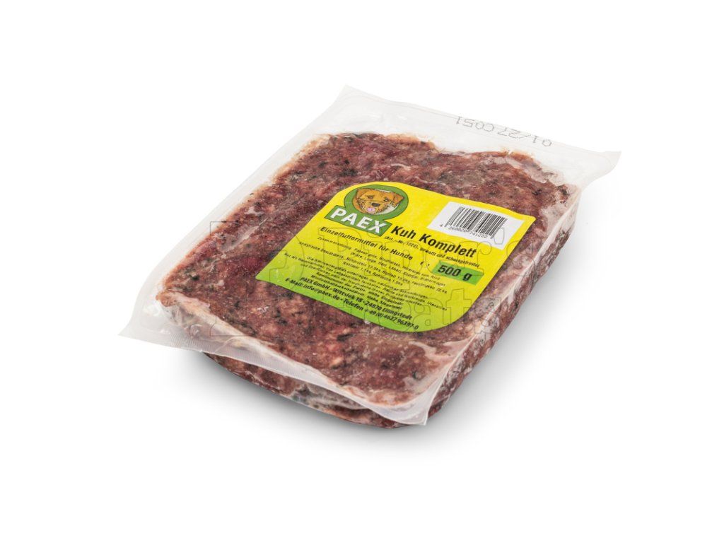 PAEX Hovädzie KOMPLETT – kompletné BARF krmivo pre psov