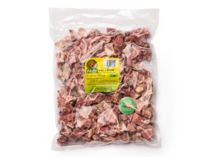 Čistá konská svalovina v kockách – ľahko stráviteľné BARF mäso