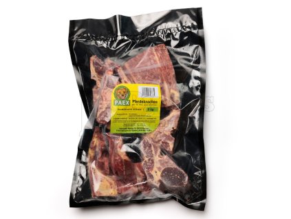 PAEX – konské kosti s mäsom ako prírodná žuvacia BARF odmena pre psov