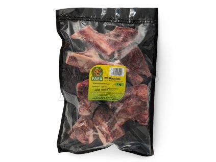 Paex divinové kosti, 1 kg – mrazené kosti zo zveriny pre psov, doplnok BARF stravy