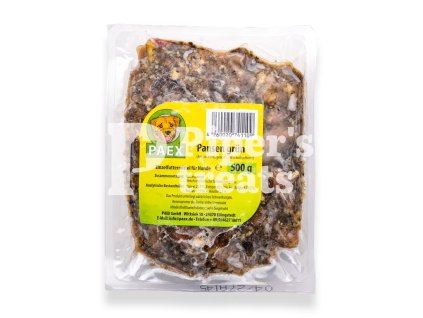 Mrazené zelené držky PAEX v praktickom balení pre BARF výživu psov