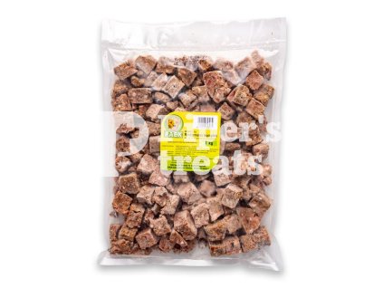 PAEX hovädzie menu v kockách – kompletné BARF krmivo v mrazených porciách pre psov a mačky