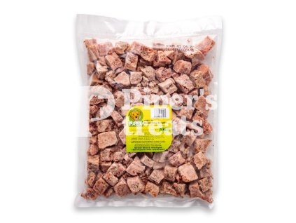 Mrazené kuracie menu pre psov – praktické kocky s mäsom, vnútornosťami a zeleninou, Paex, 1 kg