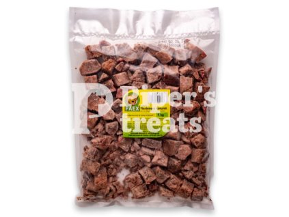Paex konské menu v kockách, 1 kg – mrazené kocky z konského mäsa, vnútorností, zeleniny a ovocia pre psov