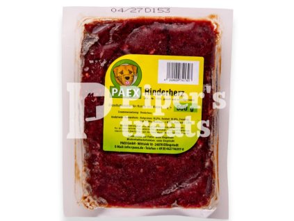 Hovädzie mleté srdce PAEX – prírodné BARF mäso pre psov a mačky