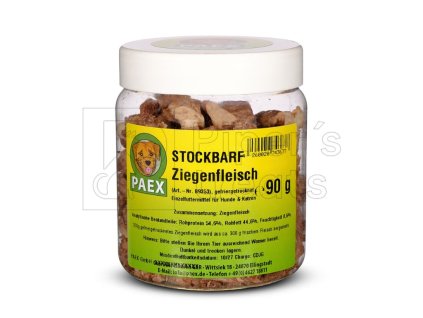 PAEX – Kozie mäso sušené mrazom, BARF maškrta pre psov a mačky