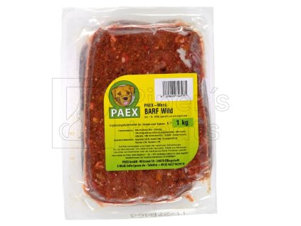 Doplnkové BARF menu z diviny PAEX – danielie mäso a vnútornosti so zeleninou a bylinnou zmesou, mrazené