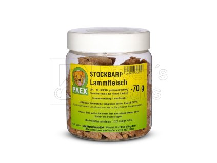 PAEX mrazom sušené jahňacie mäso – zdravá monoproteínová maškrta pre psov