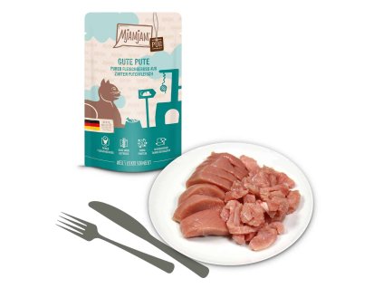 MjAMjAM – lahodné mokré krmivo pre mačky z morčacieho mäsa, prirodzené a bez konzervantov