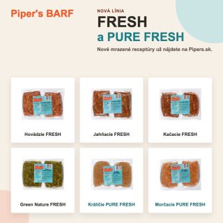 🐾 Nové Piper's BARF FRESH a PURE FRESH sú už na Pipers.sk! Ak ste u nás doteraz kupovali Piper's BARF MENU, táto zmena je...
