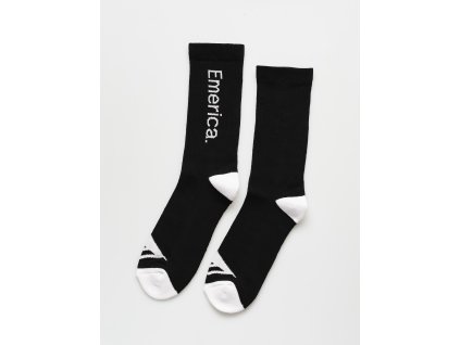 1317811 ponozky emerica pure crew black white