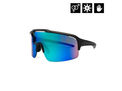 BRÝLE HORSEFEATHERS RECOIL BLACK/GREEN