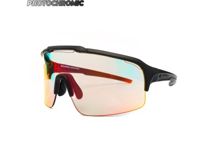 bike bryle horsefeathers recoil photochromic matt black mirror red