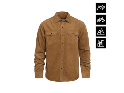 KOŠILE HORSEFEATHERS DOUGH INS CAMEL COR