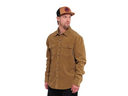 KOŠILE HORSEFEATHERS DOUGH CAMEL CORD