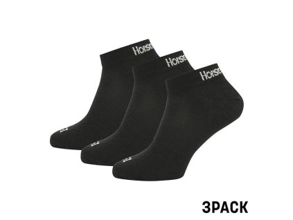 PONOŽKY HORSEFEATHERS RAPID 3PACK BLACK