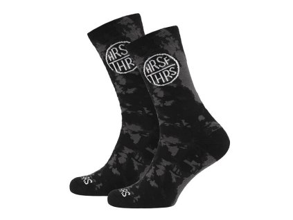 PONOŽKY HORSEFEATHERS DICE BLACK