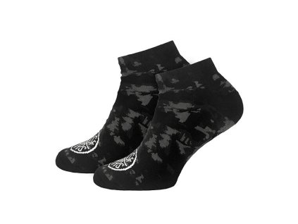 PONOŽKY HORSEFEATHERS DICE LOW BLACK