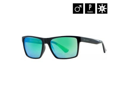 BRÝLE HORSEFEATHERS MERLIN BLK/GREEN