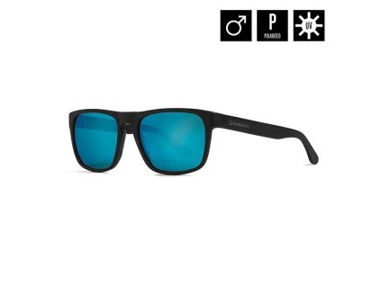 BRÝLE HORSEFEATHERS KEATON BLACK/MIR BLU