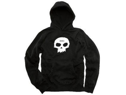 MIKINA ZERO SINGLE SKULL BLACKWHITE