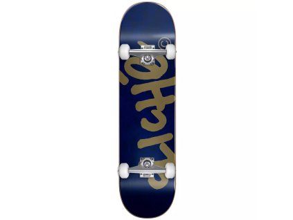 cliche handwritten navy gold complete mockup