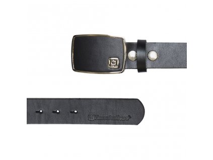 Pásek HORSEFEATHERS FRED BELT BLACK