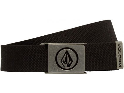 PASEK VOLCOM CIRCLE WEB BELT BLACK