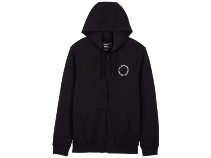 mikina fox next level fleece zip black