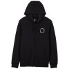 mikina fox next level fleece zip black